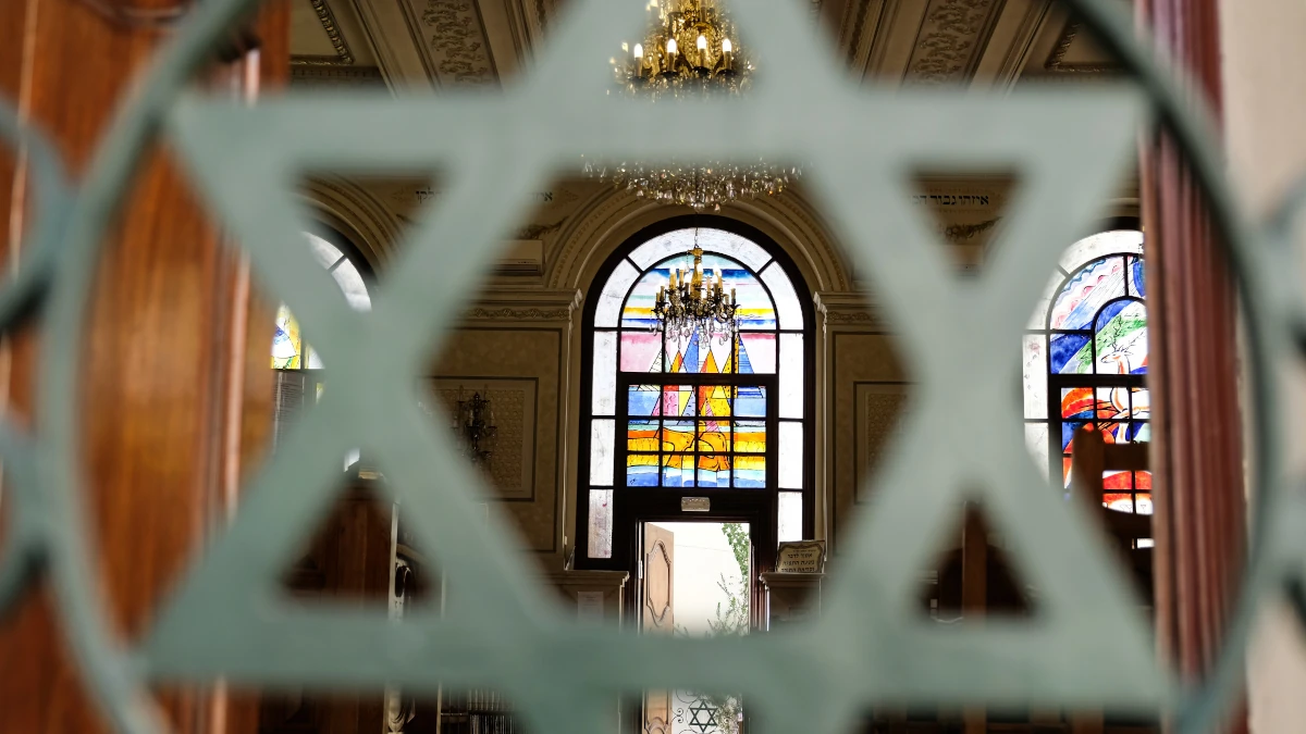 Blick in eine Synagoge